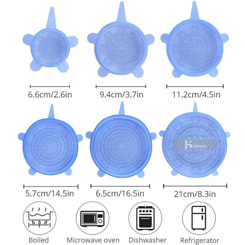 Reusable Silicone Stretch Lids